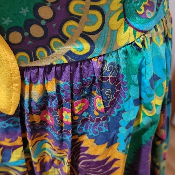 MIMI CHICA MEDIUM PAISLEY FLORAL MINI SKATER CIRCLE SKIRT BRIGHT COLORFUL DRESS - Picture 7 of 12